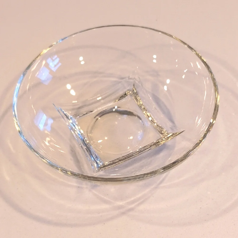 Vintage Hazel Atlas Colonial Square Glass Bowl. 6